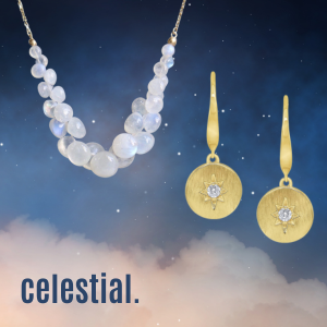 15%-off-exquisite celestial-inspired jewelry featuring intricate designs and sparkling gemstones, handcrafted by Alara Jewelry in Bozeman, Montana.