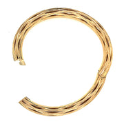 Diamond and Yellow Gold Bangle Bracelet - "Orb New Reeds"