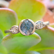 Montana Sapphire Engagement Ring - "Baby Blue"