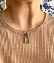 Sterling Silver & Gold Vermeil Pendant - "Trinity"