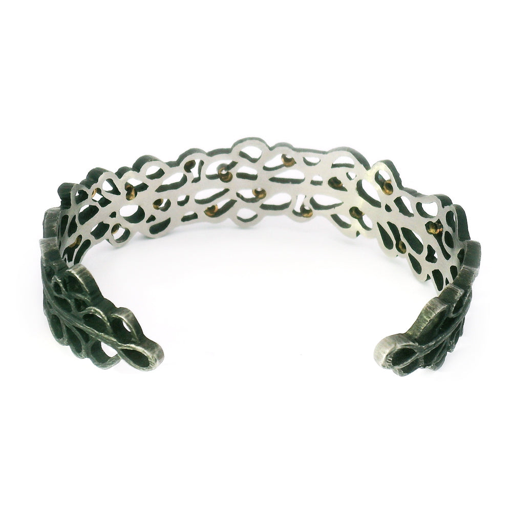 Cobalt Chrome & Diamond Bracelet - "Shadow"