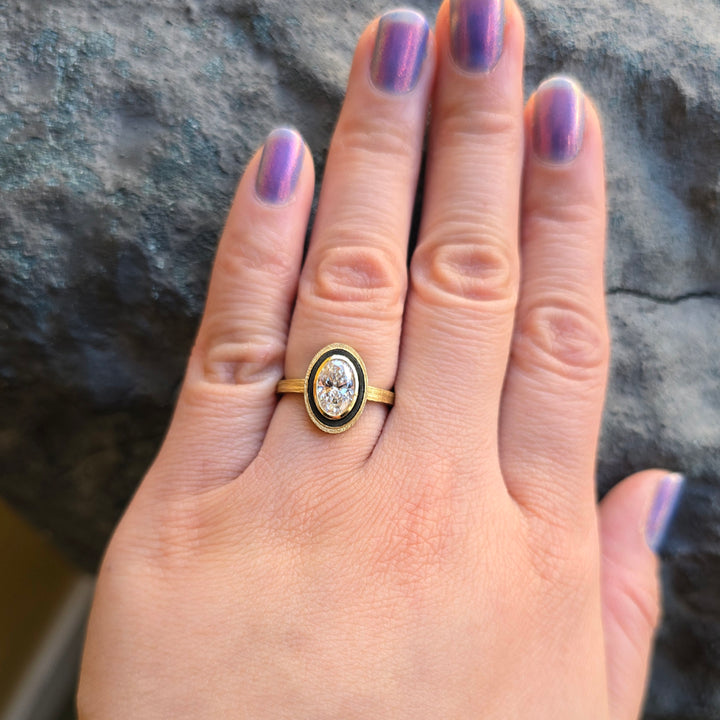 Oval Lab Grown Diamond Engagement Ring - "Paramount Solitaire"