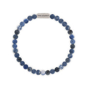 "Natural Ned" Bracelet with Matte Sodalite Beads by Steel & Barnett