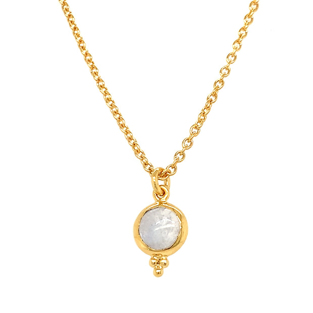 Gold Vermeil & Moonstone Accented Necklace