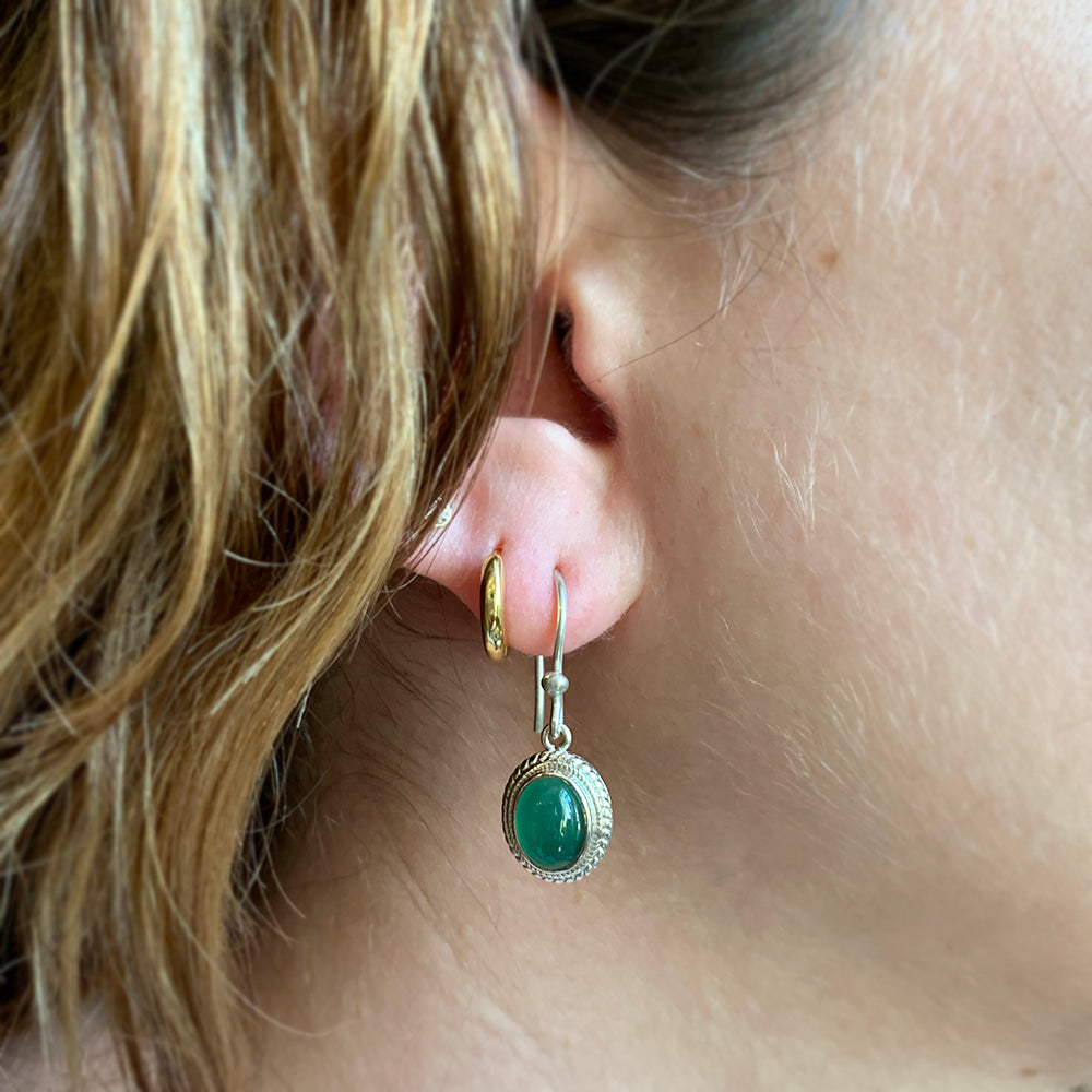 Sterling Silver & Multi-Gemstone Earrings