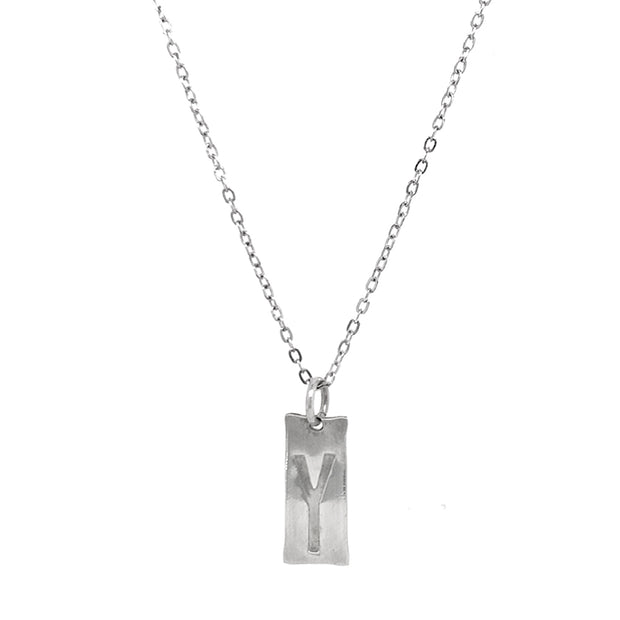 Sterling Silver Letter Charm- "Y"