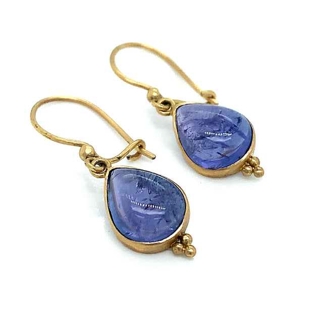 Tanzanite Drop Earrings - "Drops of Twilight"