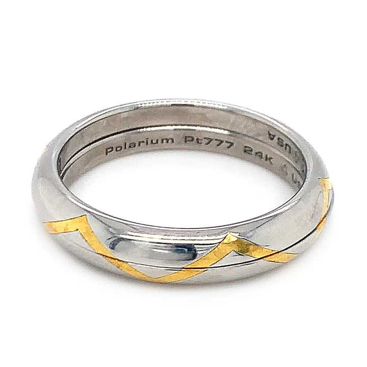 Polarium and 24KY Gold Ring- "Inner Secrets"