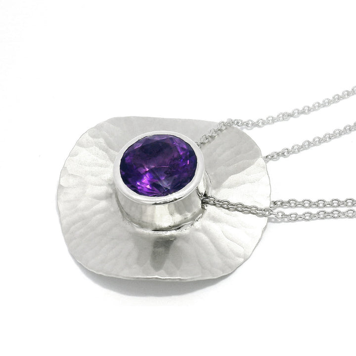 Montana Amethyst & Sterling Silver Necklace - "Oasis"