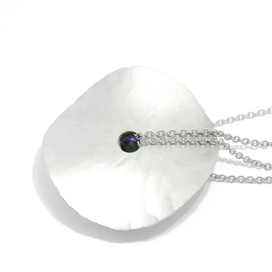 Montana Amethyst & Sterling Silver Necklace - "Oasis"