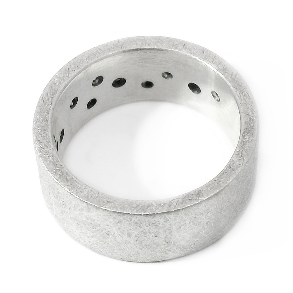 Todd Reed Sterling Silver & Diamond Band - "Scatter"