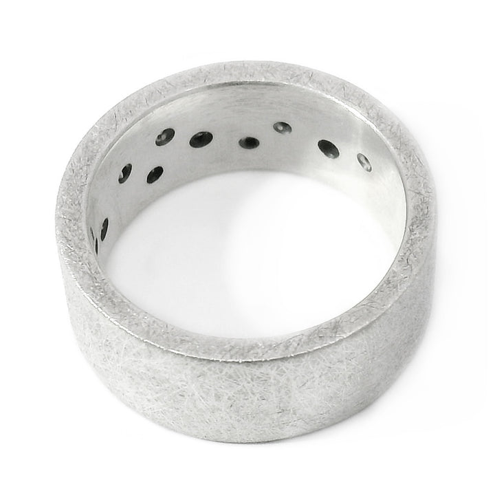 Todd Reed Sterling Silver & Diamond Band - "Scatter"