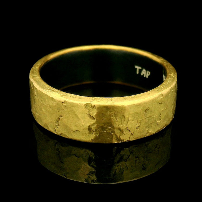 Yellow Gold & Sterling Silver Band - "Oro y Plata"