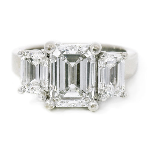 Estate Lab Grown Diamond & White Gold Ring - "Auda"