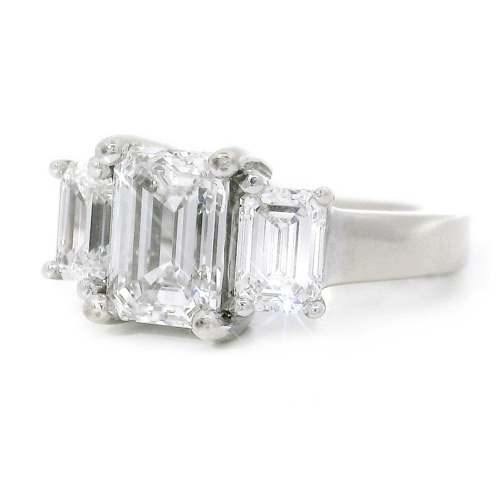 Estate Lab Grown Diamond & White Gold Ring - "Auda"