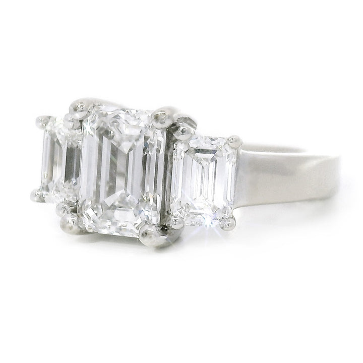 Estate Lab Grown Diamond & White Gold Ring - "Auda"