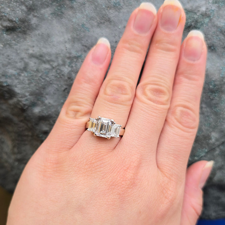 Estate Lab Grown Diamond & White Gold Ring - "Auda"