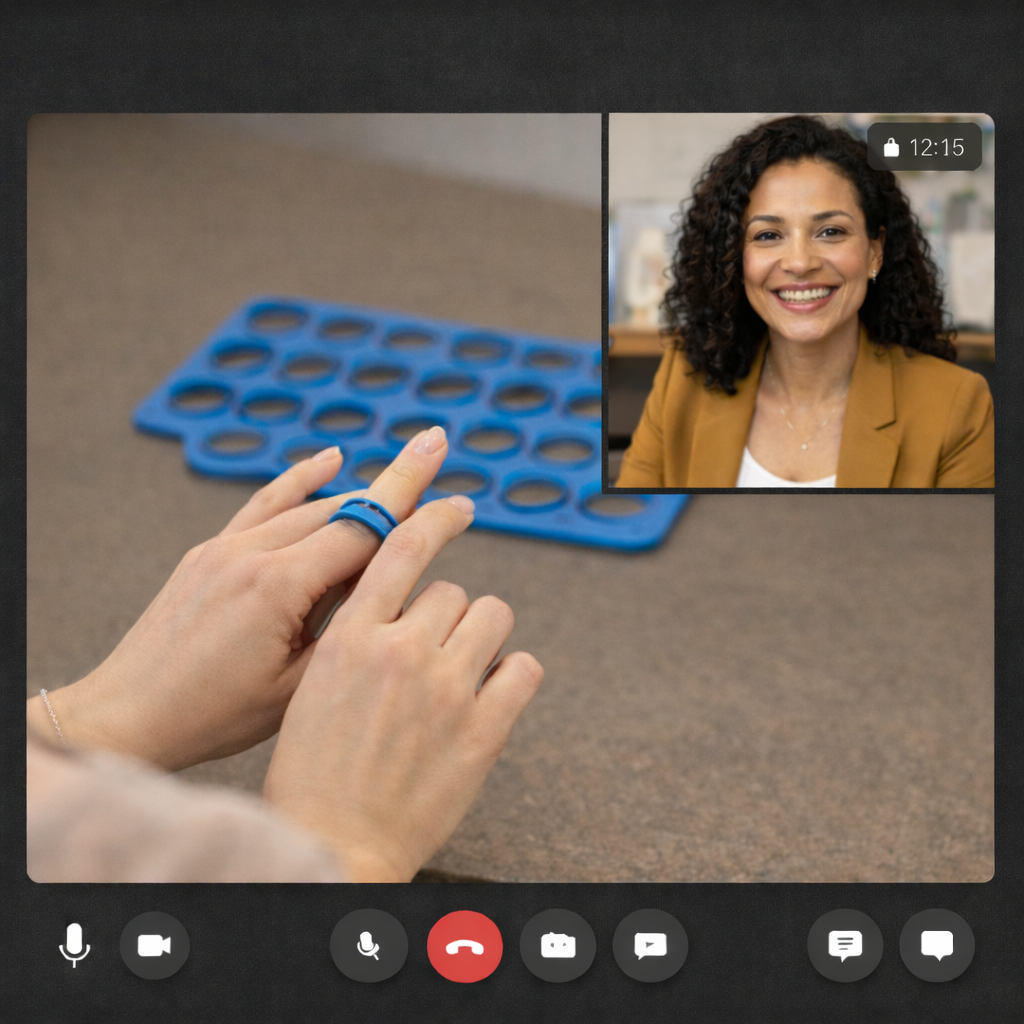 Virtual Finger Sizing Session