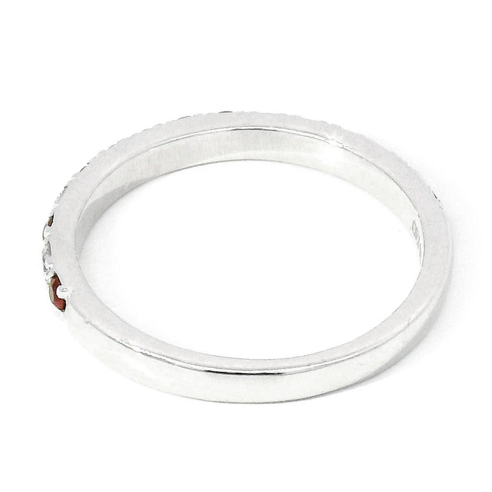 Ruby, Diamond & White Gold Ring - "Cadence"