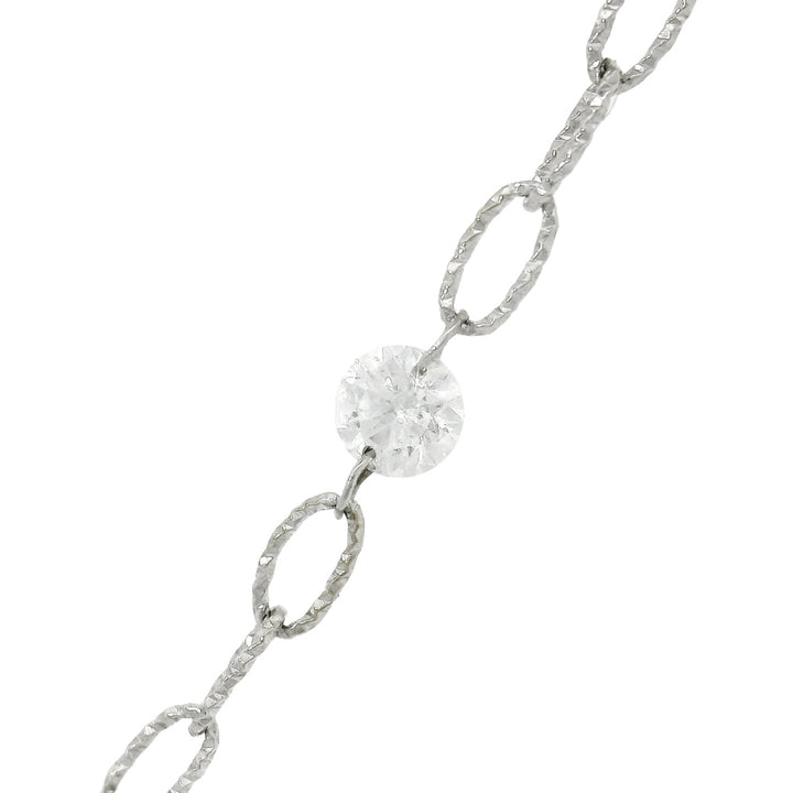 Diamond & Platinum Link Necklace - "Medina Orbit 5"