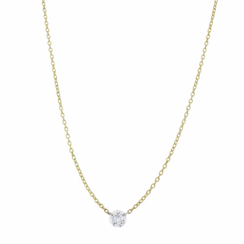 Diamond Gold Necklace - "In Plain Sight"