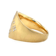 Yellow Gold and Diamond Ring- "Sierra's Moon and Stars"