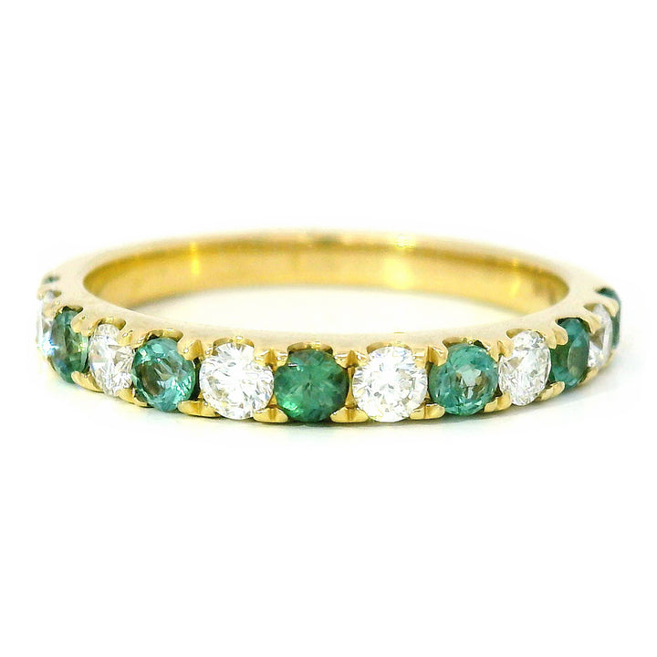 Alexandrite, Diamond & Gold Ring - "Nocturne Pulse"