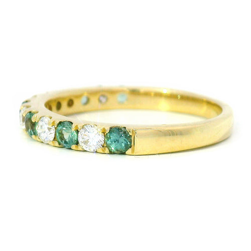 Alexandrite, Diamond & Gold Ring - "Nocturne Pulse"