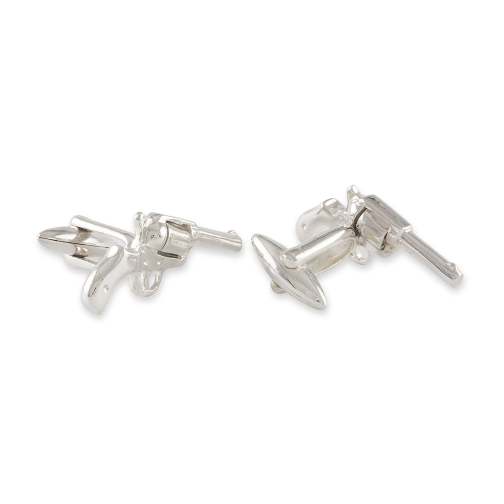 Sterling Silver Cufflinks - "Revolver"