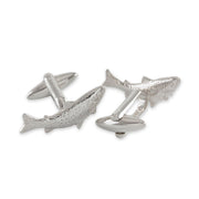 Sterling Silver Cufflinks - "Trout Fish"
