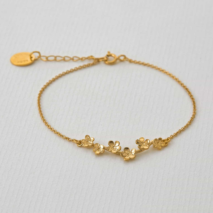 Gold Vermeil Bracelet - "Forget-Me-Not"