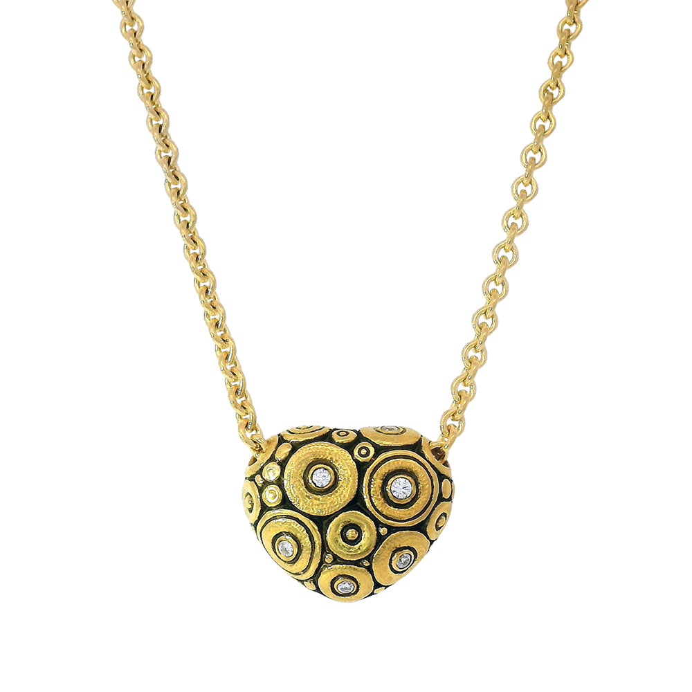 Newfound Diamond Diamond Heart Shaped Necklace -