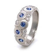 Montana Yogo Sapphire & Diamond Platinum Domed Ring - "Candy"