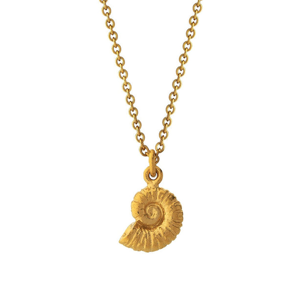 Gold Vermeil Necklace - "Ammonite"
