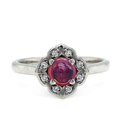 Montana Sapphire & Diamond Ring - "Rose"