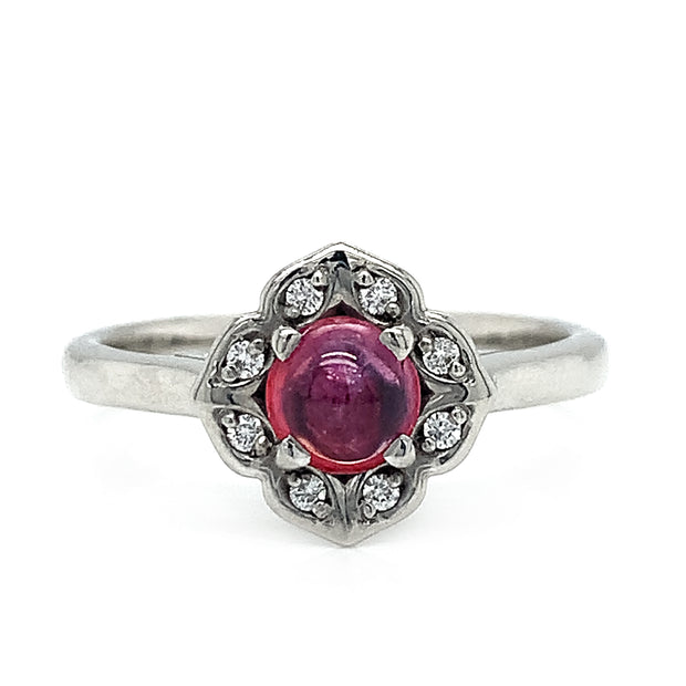 Montana Sapphire & Diamond Ring - "Rose"