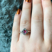 Montana Sapphire & Diamond Ring - "Rose"