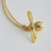 Gold Vermeil Necklace - "Baby Bee"