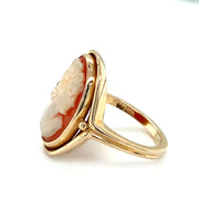 Yellow Gold Cameo Ring- "Portrait of a Lover"