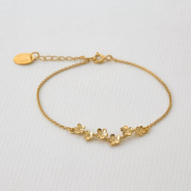 Gold Vermeil Bracelet - "Forget-Me-Not"