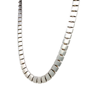 Upcycled Sterling Silver German Chain - "Pillow Link"