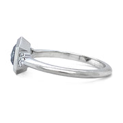 Hexagonal Salt & Pepper Diamond Ring - "Denise"