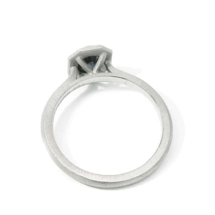 Montana Sapphire & White Gold Engagement Ring - "Fiona"