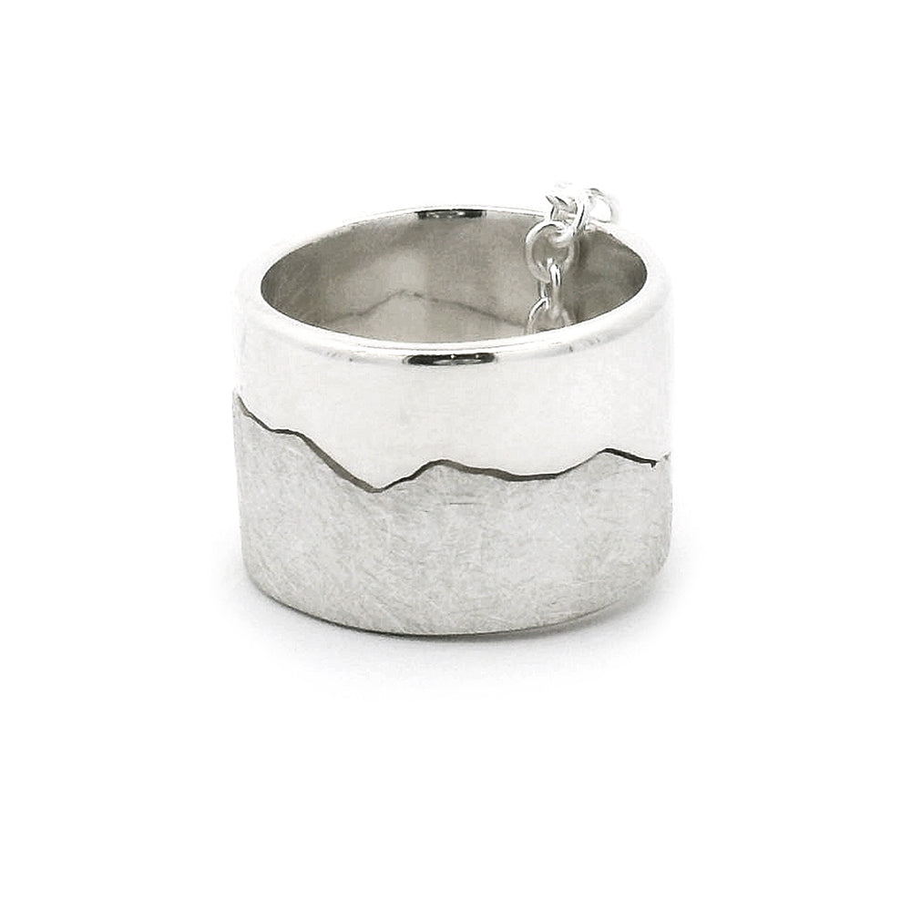 Sterling Silver Interlocking River Pendant - "Yellowstone River"