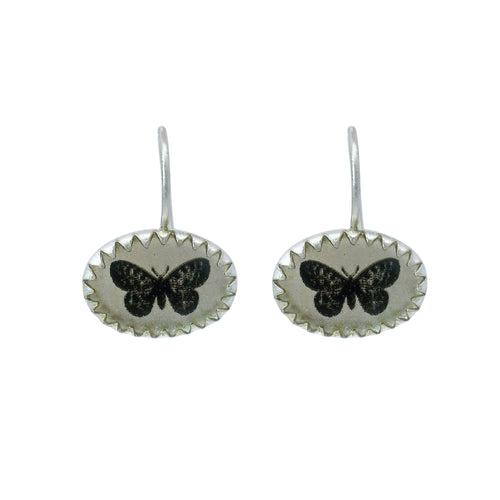 Sterling Silver Butterfly Earhangers - "Pillangó"