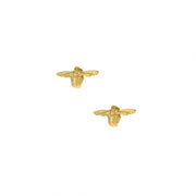 Petite Yellow Gold Studs - "Itsy Bitsy Bee"