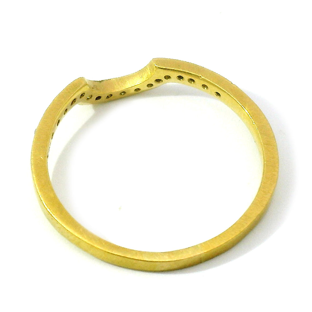 Diamond & Yellow Gold Ring - "Over the Ridge"