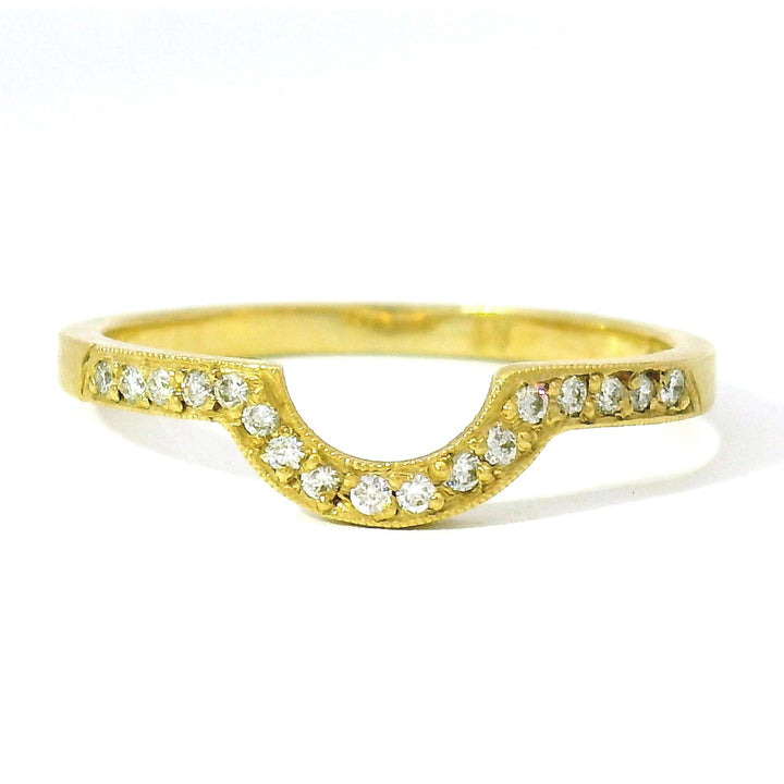 Diamond & Yellow Gold Ring - "Over the Ridge"