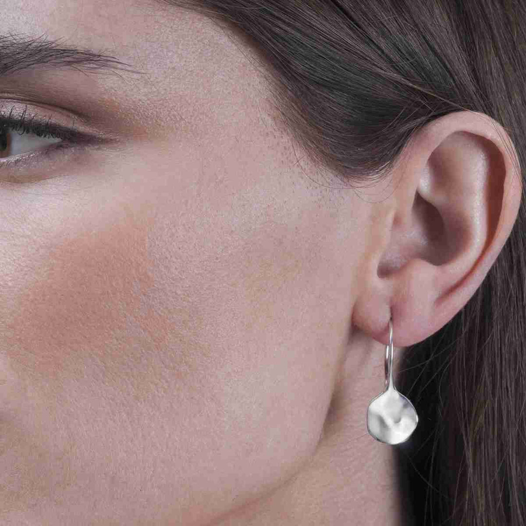 Sterling Silver Drop Earrings - "Aqua"