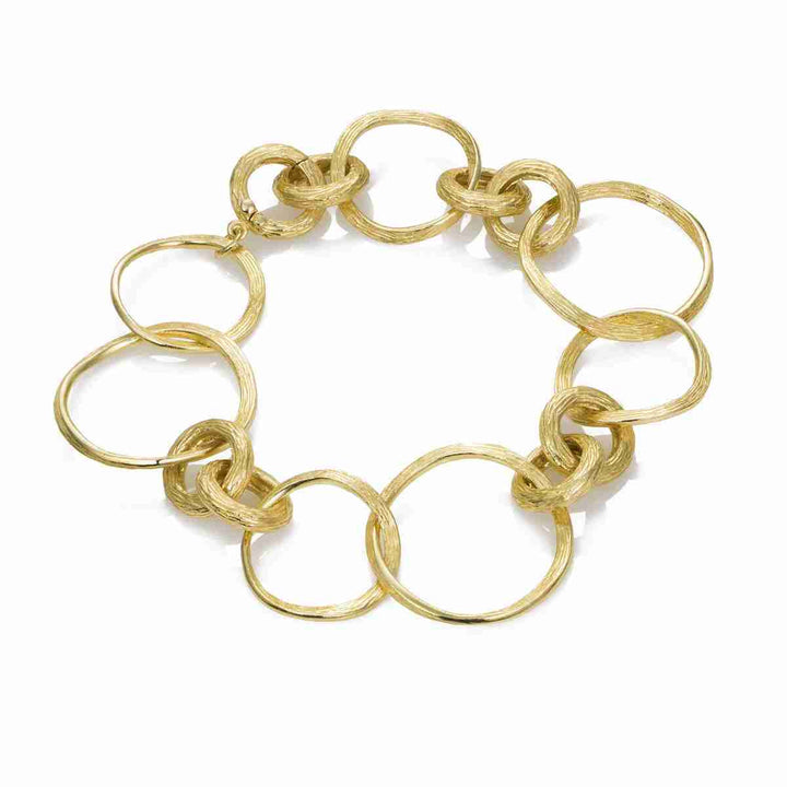 Gold Vermeil Circle Link Bracelet - "Florence"